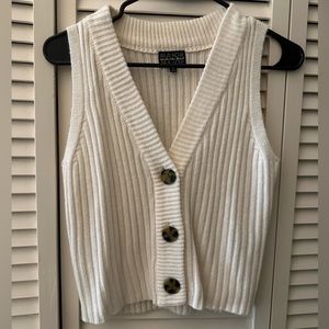 white sweater vest!